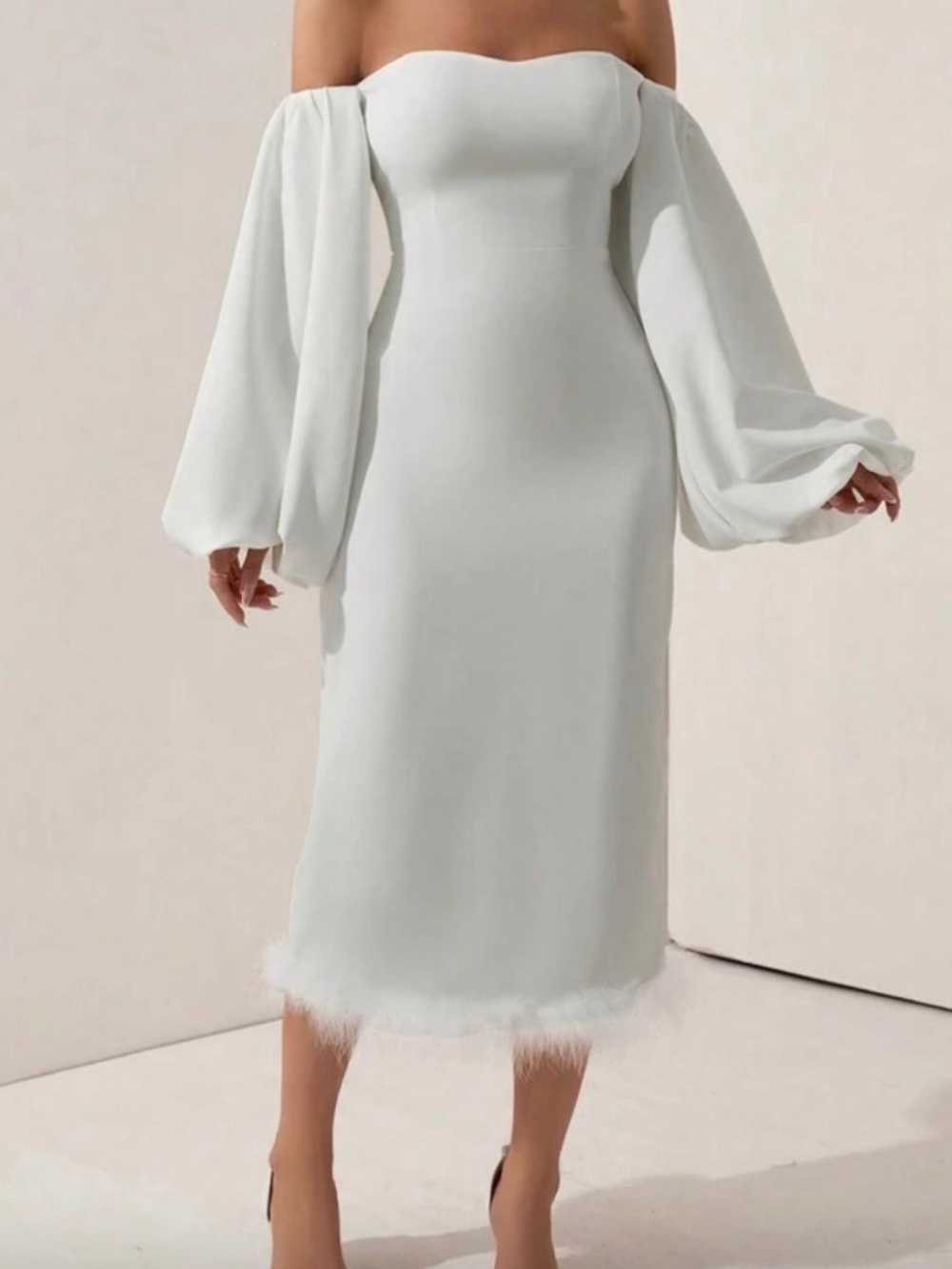 Elegant White Dress – Timeless & Flattering Fit